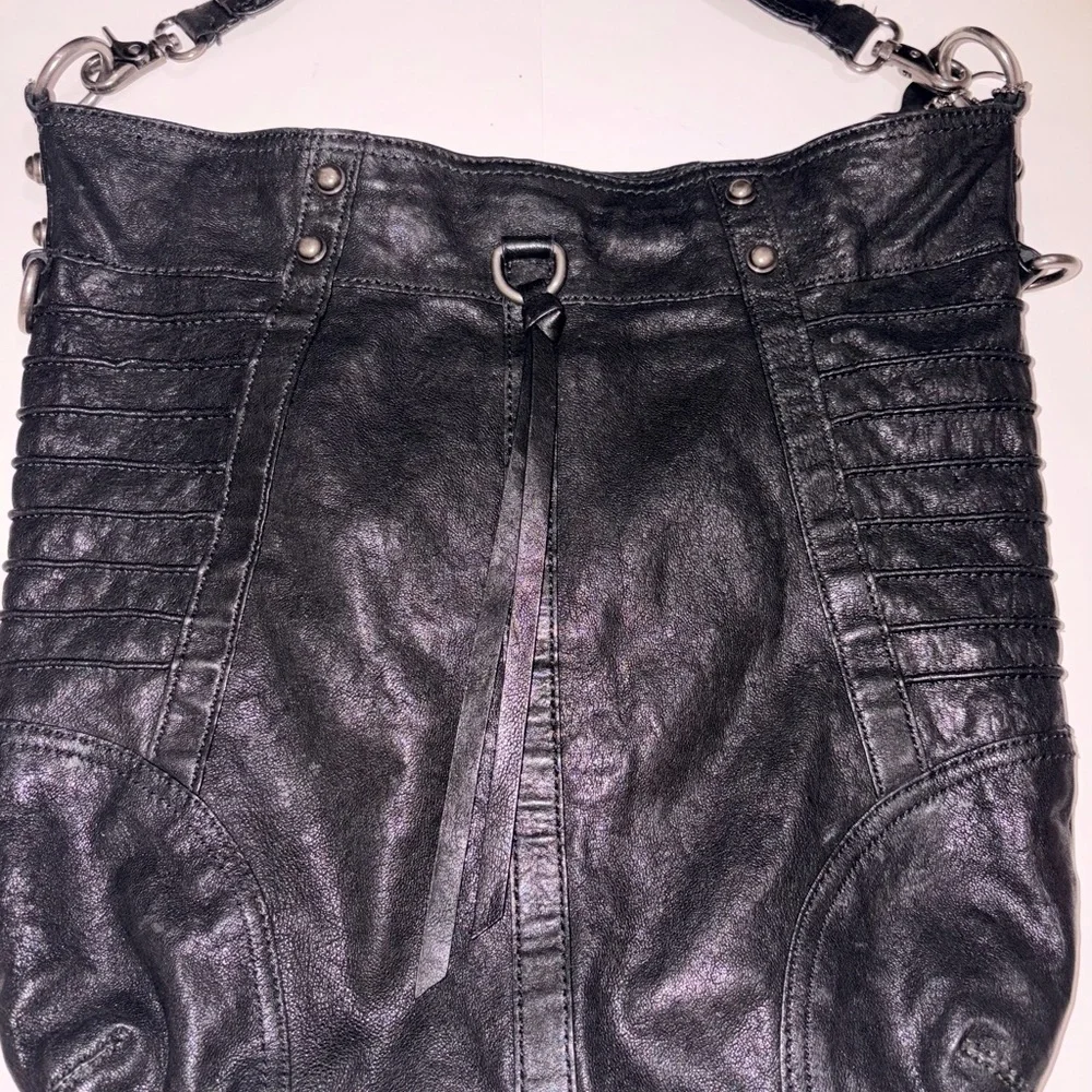 Andrew Marc Leather Bag Y2K Big & Stylish Alternative/Emo Cute Statement Purse!